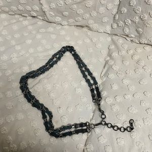 Vintage Unusual Chain and Leather Belt